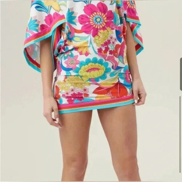 TRINA TURK Women’s Swim and Spa Collection Multicolor Beach Coverup Dress Tunic - Picture 4 of 13